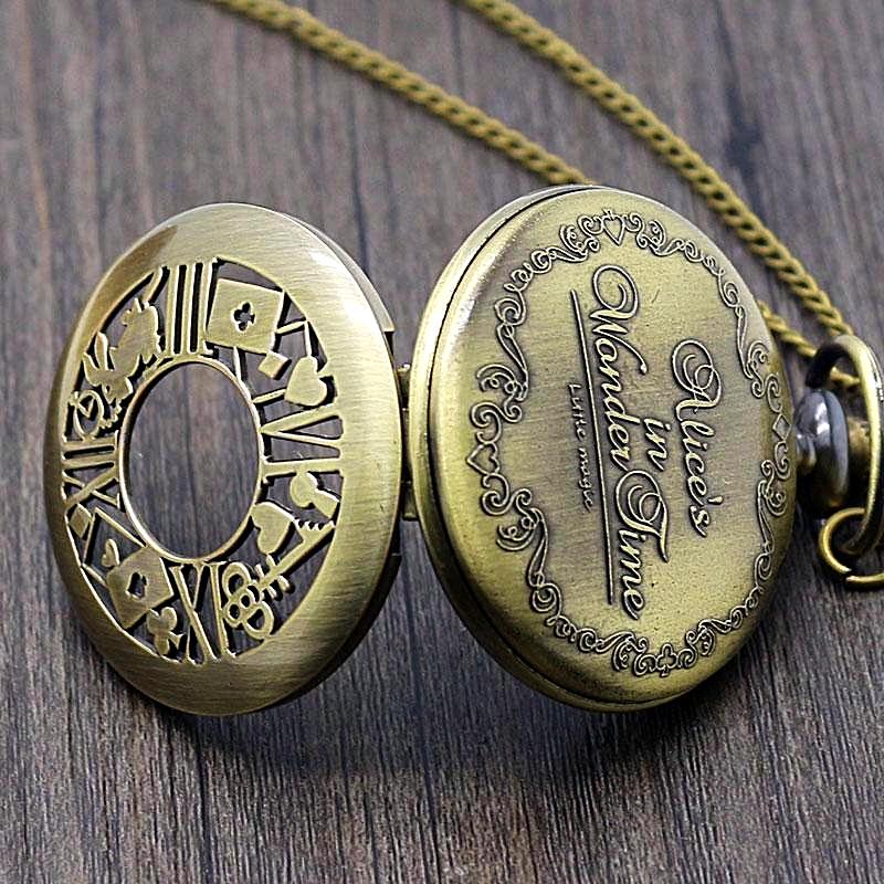 Disney Alice In Wonderland Pocket Watch Necklace