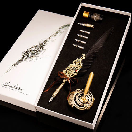 Handmade Floral Glass Dip Pen Gift Set - Calligraphy Gift Sets –  CharliesTopDrawer